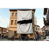 Punto Dizayn 10 Kasım Atatürkü Anma Sonsuz Saat Temalı Anma Bayrağı Poster Bayrak Premium Raşel Kumaş ATA49