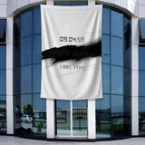 Punto Dizayn 10 Kasım Atatürkü Anma Sonsuz Saat Temalı Anma Bayrağı Poster Bayrak Raşel Kumal 4x6 metre ATA49