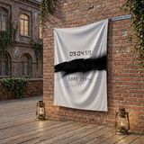Punto Dizayn 10 Kasım Atatürkü Anma Sonsuz Saat Temalı Anma Bayrağı Poster Bayrak Raşel Kumaş 100X150 cm ATA49
