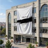 Punto Dizayn 10 Kasım Atatürkü Anma Sonsuz Saat Temalı Anma Bayrağı Poster Bayrak Raşel Kumaş 6x9 Metre ATA49