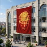 Punto Dizayn 57. Alay Sancağı Bayrağı 140GR Premium Raşel Kumaş 6x9 Metre