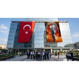 Punto Dizayn Atatürk Baston ve Fotor Şapkasiyla Bayrak ve Türk Bayrağı Premium Raşel Kumaş 2'li Set 10X15 Metre ATA74