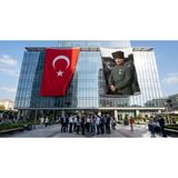 Punto Dizayn Atatürk Portresi Bayrak ve Türk Bayrağı Premium Raşel Kumaş 2'li Set 10X15 Metre ATA68
