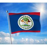 Punto Dizayn Belize Devleti Bayrağı Premium Raşel Kumaş 70X105 cm