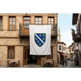 Punto Dizayn Bosna Hersek Bayrağı 140GR Premium Raşel Kumaş 300X450CM