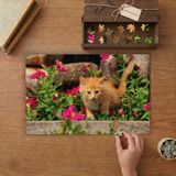 Punto Dizayn Çiçeklerin Arasında Sevimli Yavru Kedi Tasarımı 240 Parça Ahşap Puzzle Ahşap Kutuda MPY50295