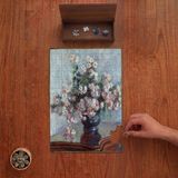 Punto Dizayn Claude Monet - Kasımpatı Çiçekleri Tasarımı 240 Parça Ahşap Puzzle Ahşap Kutuda PD01189