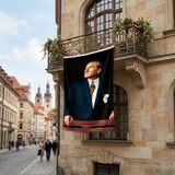 Punto Dizayn Istikbal Göklerdedir Atatürk Portresi Poster Bayrak Premium Raşel Kumaş ATA32
