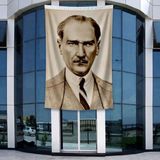 Punto Dizayn Istikbal Göklerdedir Mustafa Kemal Atatürk-Ay Yıldız Poster Poster Bayrak Raşel Kumal 4x6 Metre ATA34