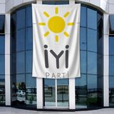 Punto Dizayn Iyi Parti Bayrağı 140GR Premium Raşel Kumaş 400X600CM