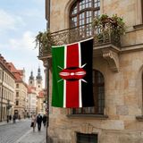 Punto Dizayn Kenya Bayrağı Premium Raşel Kumaş 150X225 cm