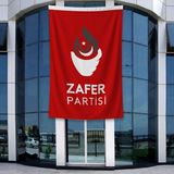 Punto Dizayn Kırmızı Zafer Partisi Bayrağı 140GR Premium Raşel Kumaş 400X600CM