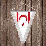 Punto Dizayn Kktc Kuzey Kıbrıs Türk Cumhuriyeti Beyaz Saçaklı Üçgen Flama Bayrak Hatıra Flama