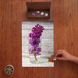 Punto Dizayn Mor Leylak Çiçeği Tasarımı 240 Parça Ahşap Puzzle Ahşap Kutuda PD00946