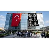 Punto Dizayn Mustafa Kemal Atatürk Altın Imza Ay Yıldız Bayrak Bayrak ve Türk Bayrağı Premium Raşel Kumaş 2'li Set 10X15 Metre ATA59