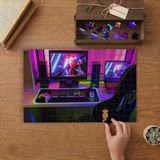 Punto Dizayn Oyun Alanı - Eğlence- Bilgisayar Tasarımı 240 Parça Ahşap Puzzle Ahşap Kutuda MPY50254