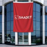 Punto Dizayn Saadet Partisi Bayrağı 140GR Premium Raşel Kumaş 400X600CM