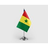 Punto Dizayn Senegal Devleti Tekli Saten Masa Bayrağı Seti