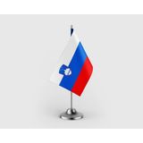 Punto Dizayn Slovenya Devleti Tekli Saten Masa Bayrağı Seti