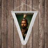 Punto Dizayn Sultan I. Abdülmecid Beyaz Saçaklı Takdim Flama Bayrak Osmanlı Padişahları Serisi