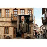 Punto Dizayn Takım Elbise Gazi Mustafa Kemal Atatürk Poster Bayrak Premium Raşel Kumaş 300X450CM ATA55