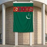 Punto Dizayn Türkmenistan Bayrağı 140GR Premium Raşel Kumaş 200X300 cm