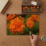 Punto Dizayn Turuncu Çiçekler Tasarımı 240 Parça Ahşap Puzzle Ahşap Kutuda MPY60450
