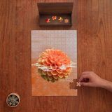 Punto Dizayn Turuncu Yıldız Çiçeği Tasarımı 240 Parça Ahşap Puzzle Ahşap Kutuda PD01262