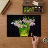 Punto Dizayn Vazoda Kardelen Çiçekleri Tasarımı 240 Parça Ahşap Puzzle Ahşap Kutuda MPY10103