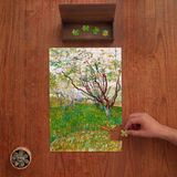 Punto Dizayn Vincent Van Gogh Meyve Çiçekleri Tasarımı 240 Parça Ahşap Puzzle Ahşap Kutuda PD01172