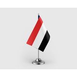 Punto Dizayn Yemen Devleti Tekli Saten Masa Bayrağı Seti