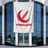 Punto Dizayn Yeniden Refah Partisi Bayrağı 140GR Premium Raşel Kumaş 400X600CM