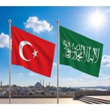 Punto Dizayn Yeşil Kelime-I Tevhid Bayrağı ve Alpaka Kumaş Türk Bayrağı 2'li Set 70X105CM