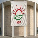 Punto Dizayn Ysp Yeşil Sol Parti Bayrağı 140GR Premium Raşel Kumaş 200X300 cm