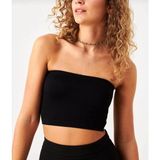 PUPA Kadın Büstiyer Straplez Crop Bluz - M - Siyah