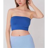 PUPA Kadın Büstiyer Straplez Crop Bluz - Mavi