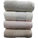 Pupilla 4'li Penye Jakarlı Nakışlı Havlu Ezgi 50X90 cm - Renkli - 50 x 90 cm