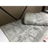 Pupilla Bambu Palmiye Desen El Yüz Havlusu - 50 x 90 cm - Koyu Gri