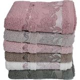 Pupilla Bambu Vip Kristal 6 Lı Paket 50X90 El Havlusu - Renkli - 50 x 90 cm