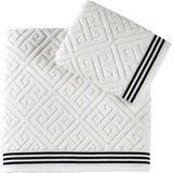 Pupilla Collection Costa %100 Pamuk 2'Li Banyo Havlu Seti (50*90+70*140) - Ekru - 50 x 90 cm