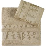 Pupilla Collection Elit Pastel Bambu 2'li Banyo Havlu Seti (50*90+70*140) - Kahve - 50 x 90 cm