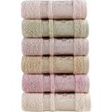 Pupilla Collection Elit Pastel Bambu 30*50 6'Lı El Havlusu / Mutfak Havlusu - Asorti - 30 x 50 cm - Çok Renkli