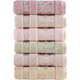 Pupilla Collection Elit Pastel Bambu 50*90 6'Lı Yüz Havlusu - Asorti - 50 x 90 cm - Çok Renkli