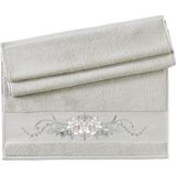 Pupilla Collection Eva Penye Nakışlı 50*90 Tek El Havlusu (Kutulu) Tomurcuk Desen - Bej - 50 x 90 cm