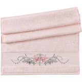 Pupilla Collection Eva Penye Nakışlı 50*90 Tek El Havlusu (Kutulu) Tomurcuk Desen -Pembe - 50 x 90 cm