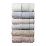 Pupilla Collection Hilton %100 Pamuk 50*90 6'Lı Yüz Havlusu - Asorti