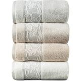 Pupilla Collection Krenat 50*90 Penye 4'Lü Yüz Havlusu - Asorti - 50 x 90 cm - Çok Renkli