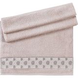 Pupilla Collection Lavanta %100 Pamuk 50*90 Tekli Yüz Havlusu Kalın Bordür - Pudra - 50 x 90 cm