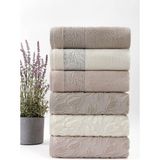 Pupilla Collection Lidya %100 Pamuk 50*90 6'lı Yüz Havlusu - Asorti - 50 x 90 cm