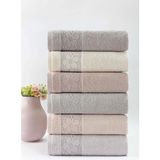 Pupilla Collection Maria %100 Pamuk 50*90 6'lı Yüz Havlusu - Asorti - 50 x 90 cm